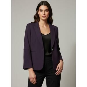 Tahari Arthur S. Levine Blazer Womens 8 Petite Split Bell Sleeve Career Jacket